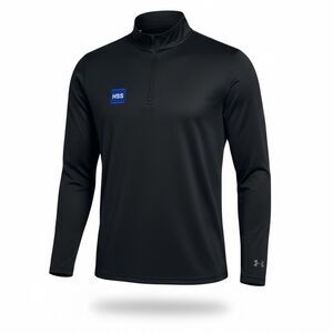 NWT Under Armour Loose UPF 50+ Quarter Zip Pullover Activewear Top Black XL